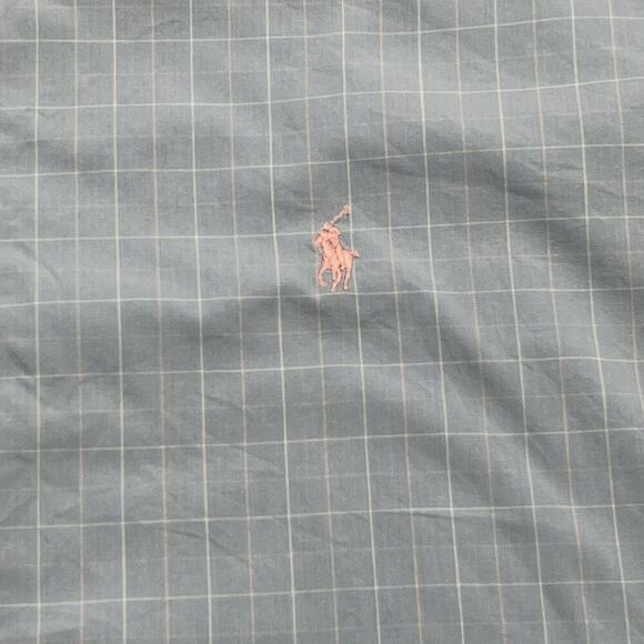 Vintage Ralph Lauren Yarmouth Shirt 17.5 36/37 Lightweight Blue Plaid Career - Picture 6 of 11